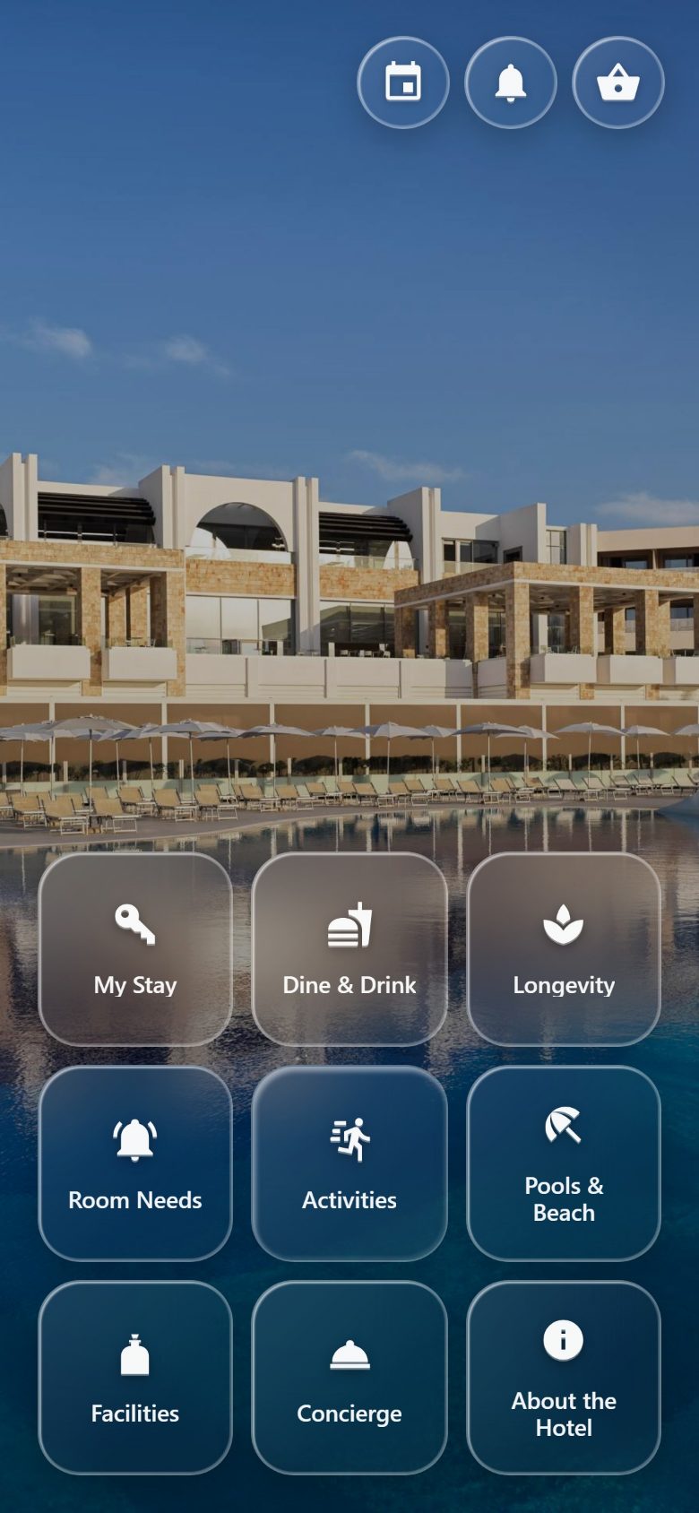 Leap Guest home screen on a phone